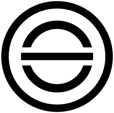 The OE spares logo in black on white